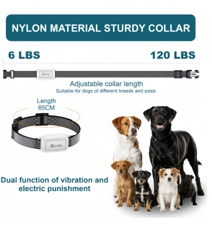 Waterproof Remote Dog Training Collar – Rechargeable Vibration, Beep & Static Training System for Small, Medium & Large Dogs