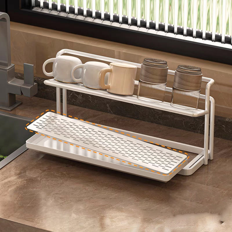 Space-Saving Stainless Steel Bottle Drying Rack for Kitchen