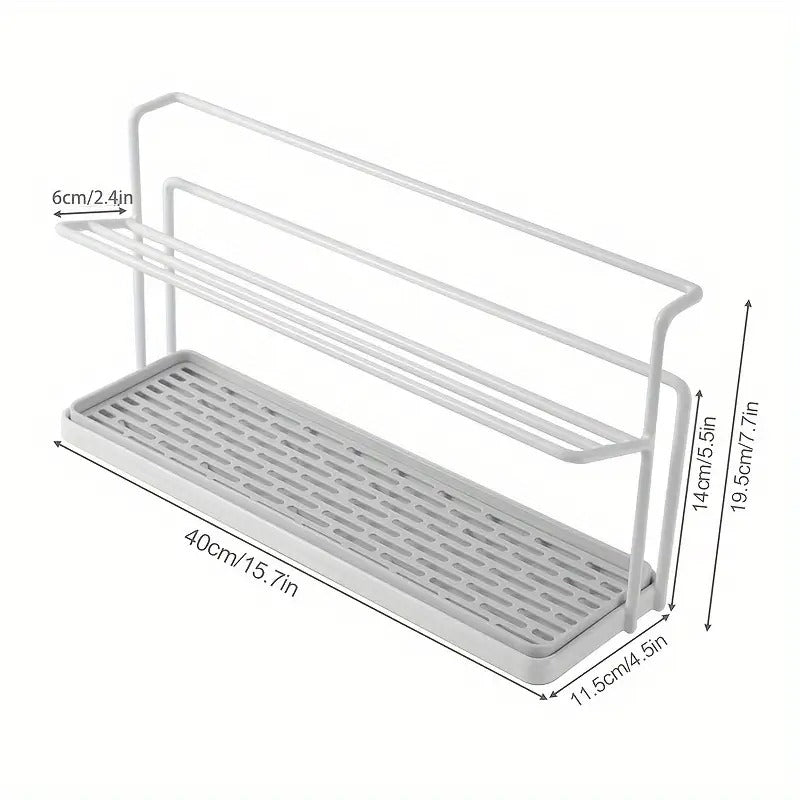 Space-Saving Stainless Steel Bottle Drying Rack for Kitchen