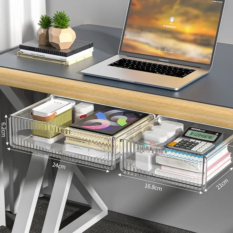 Pull-Out Under Desk Drawer: Invisible Storage Solution