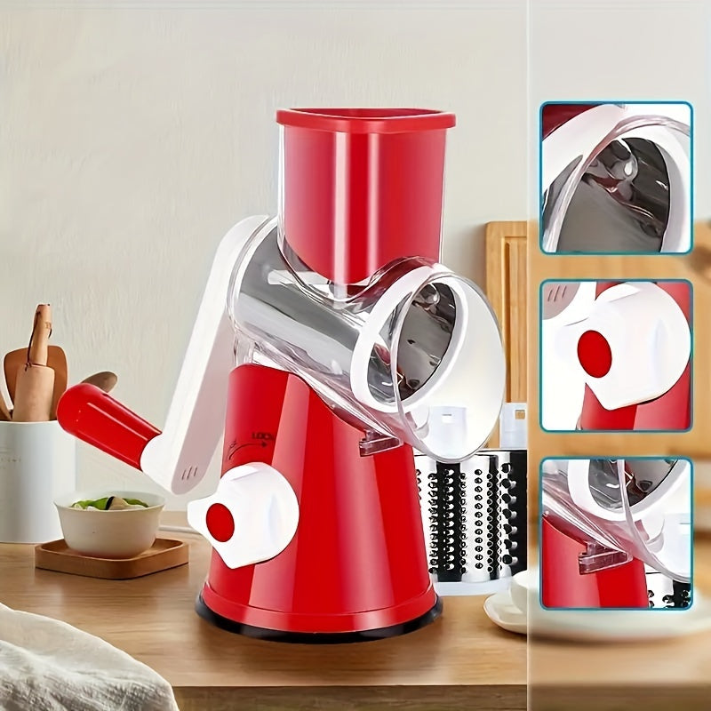 Vegetable Slicer Grater - Efficient Drum Cutter for Fast Shreds