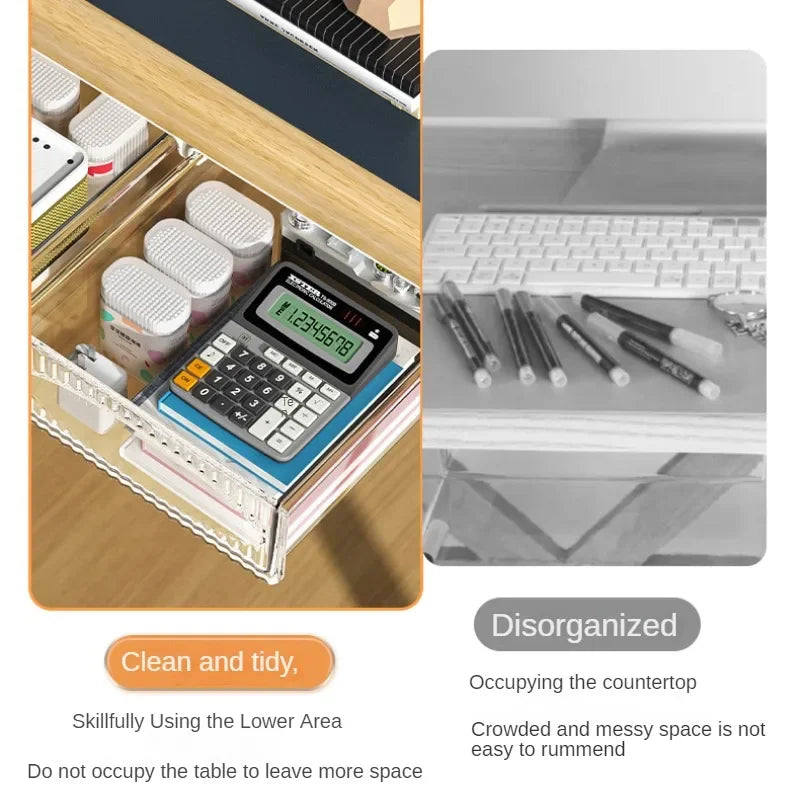 Pull-Out Under Desk Drawer: Invisible Storage Solution
