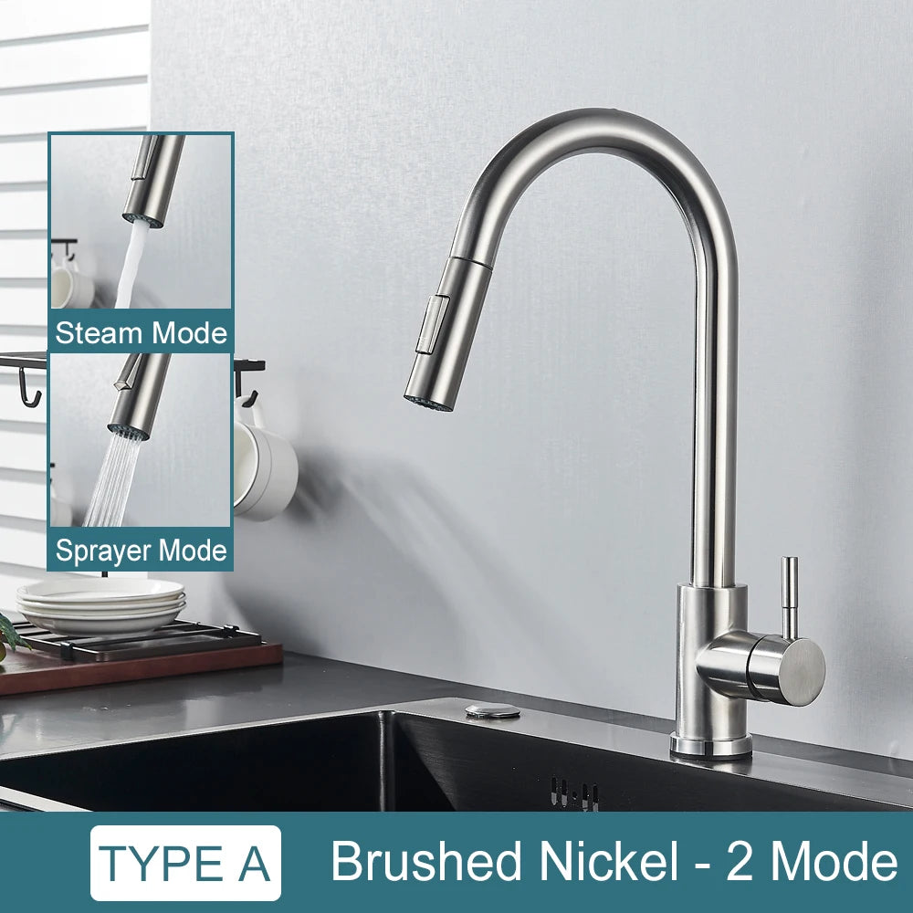 Smart Touch Kitchen Faucet: Durable, Easy Install, Water-Saving