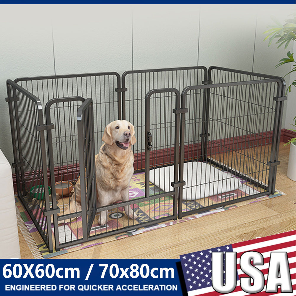 Dog Fence Playpen: Foldable 4/6 Panels Heavy Duty Kennel