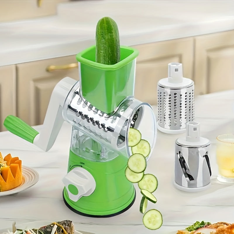 Vegetable Slicer Grater - Efficient Drum Cutter for Fast Shreds
