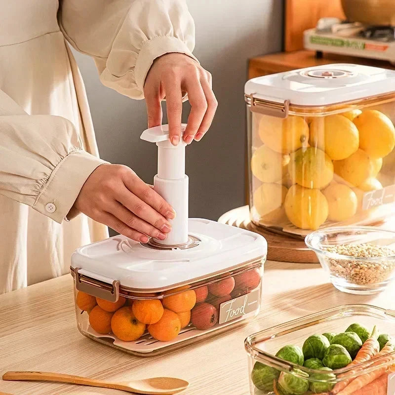 Transparent Vacuum Food Box - Sealed Fresh-Keeping Solution