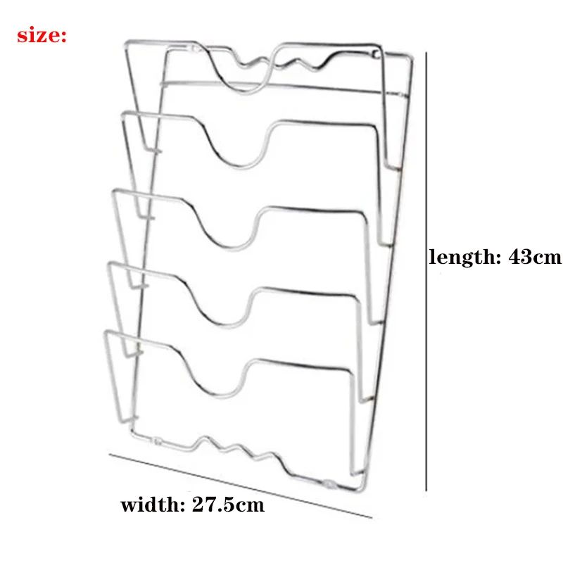 Durable Pot Lid Holder - Space-Saving Kitchen Shelf