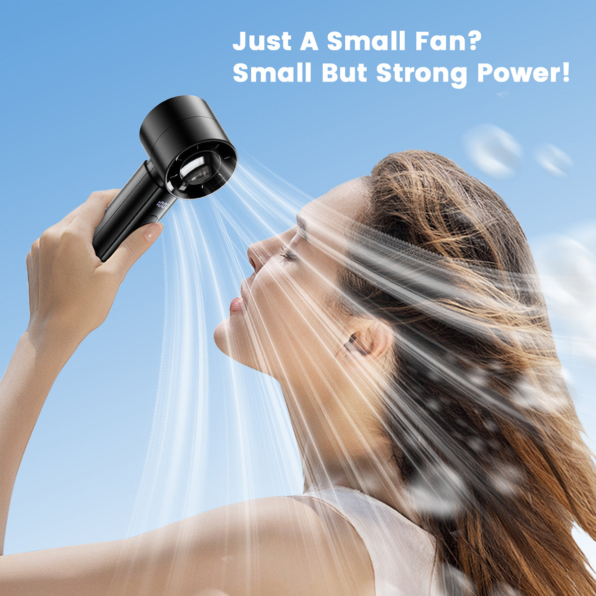 Portable Turbo Fan 4000mAh - High-Speed Cooling Anywhere