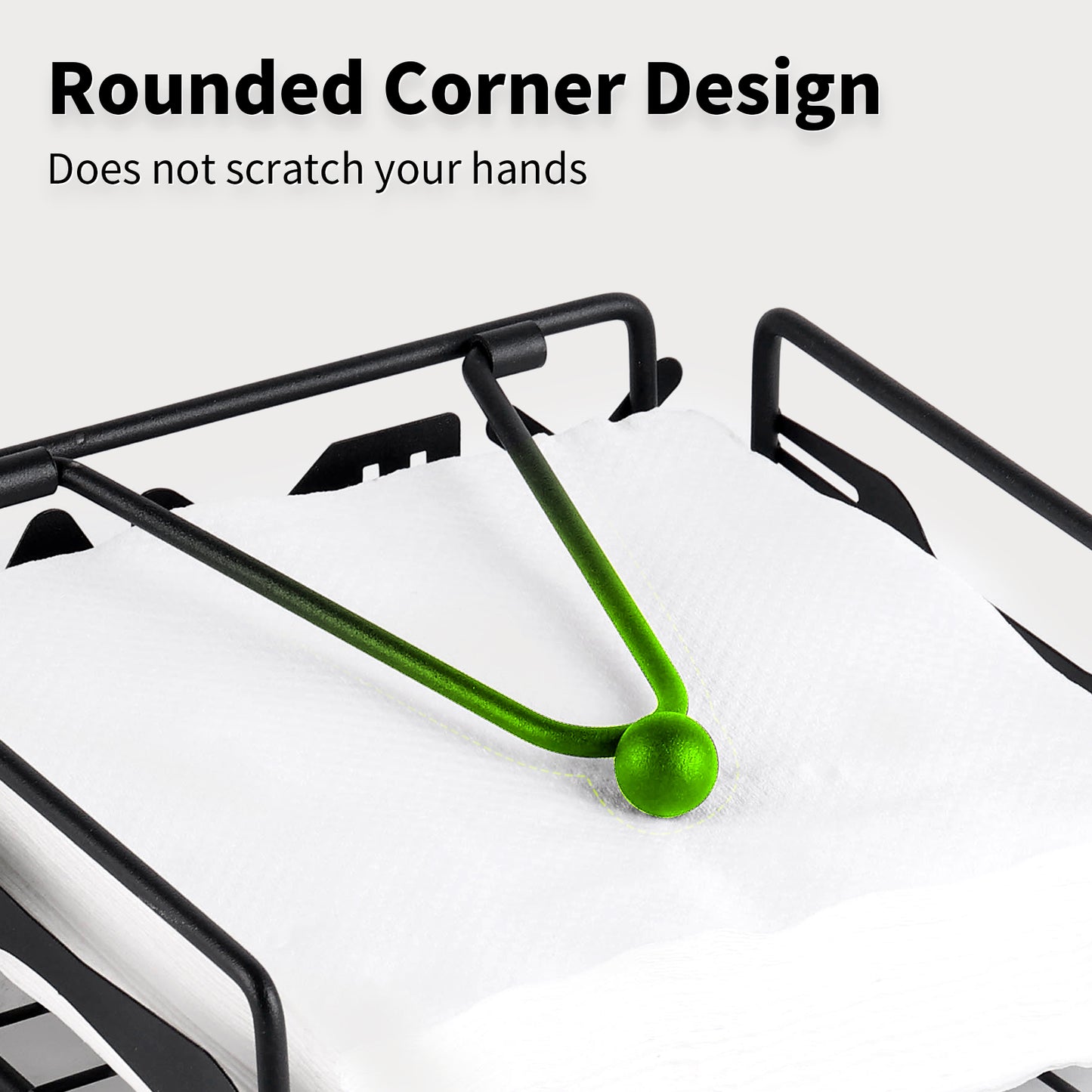 Countertop Metal Tissue Holder for Kitchen & Living Room