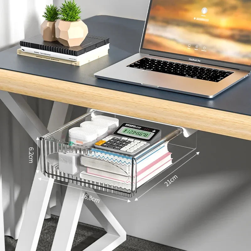 Pull-Out Under Desk Drawer: Invisible Storage Solution