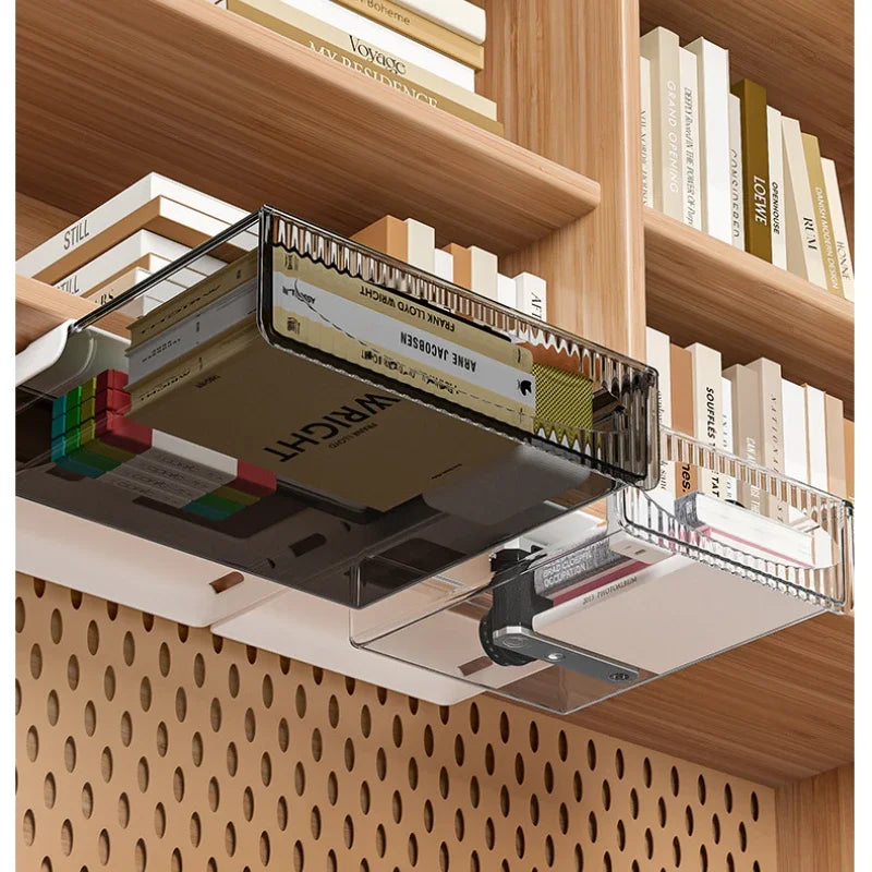 Pull-Out Under Desk Drawer: Invisible Storage Solution