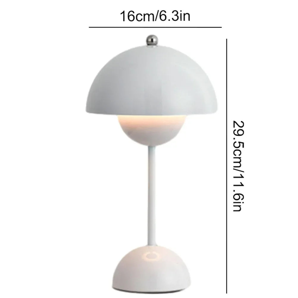 Rechargeable LED Desk Lamp - Modern Mushroom Night Light