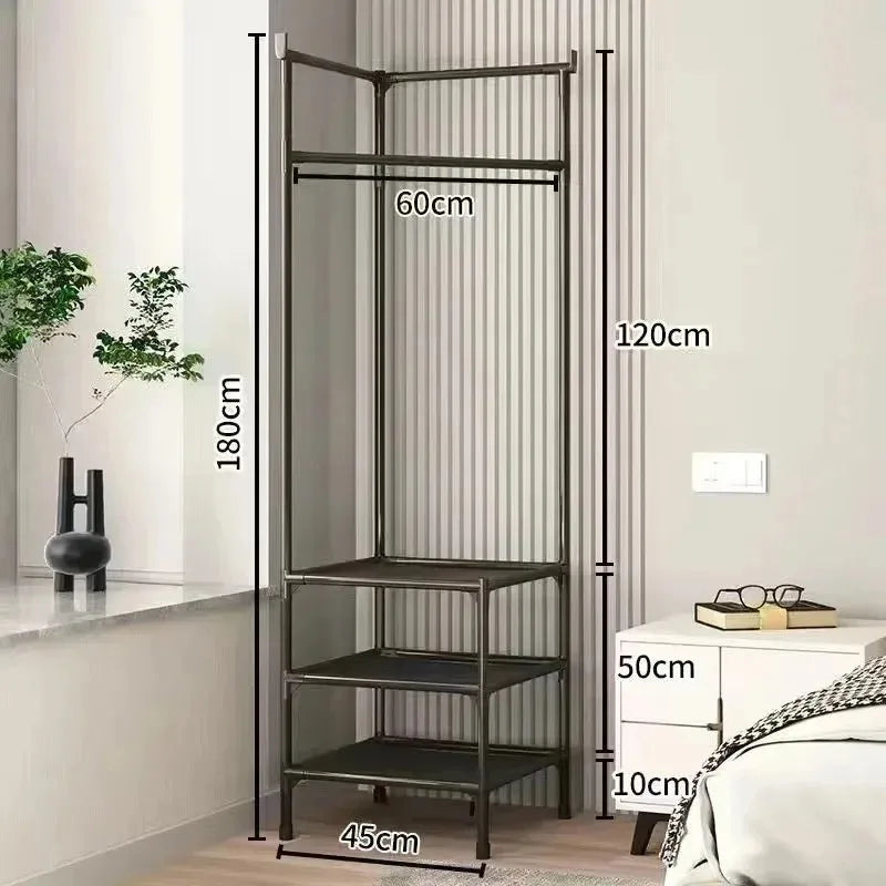 Corner Coat Rack Multifunctional Space-Saving Hall Tree