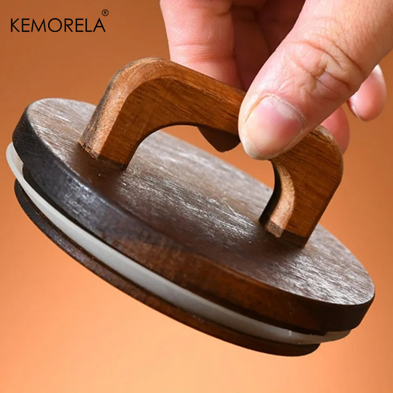 Wood Lid Glass Jar for Coffee, Tea & Candy Storage