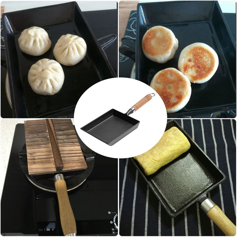 Cast Iron Non-Stick Egg Pan - Japanese Tamagoyaki Fryer