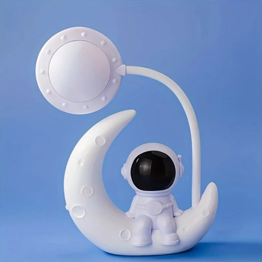 Moon Astronaut LED Nightlight - Sci-Fi Bedroom Decor