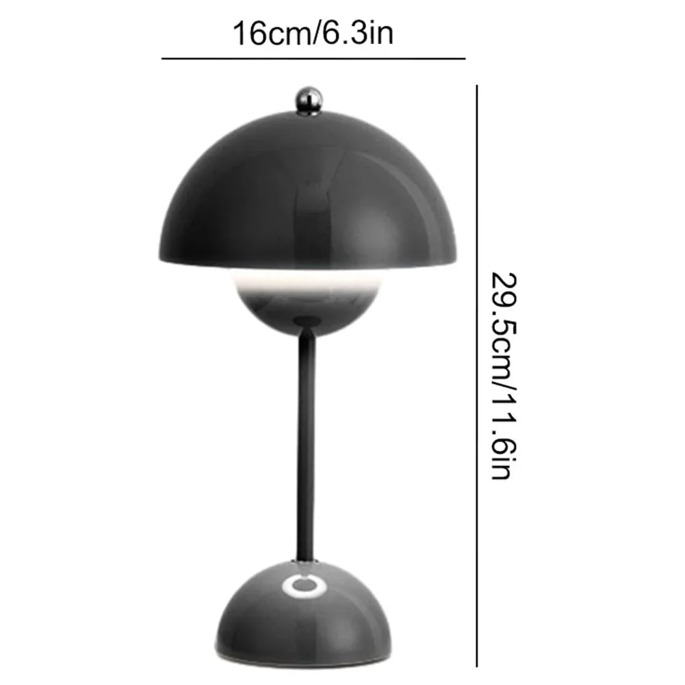 Rechargeable LED Desk Lamp - Modern Mushroom Night Light