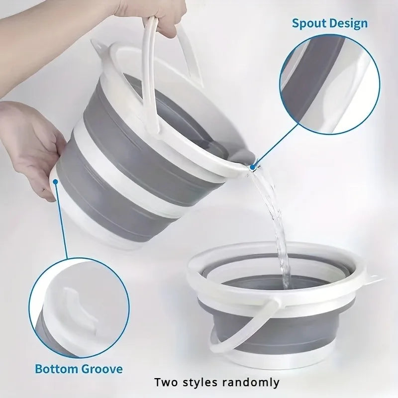 5L Multi-Purpose Folding Bucket - Perfect for Travel & Home