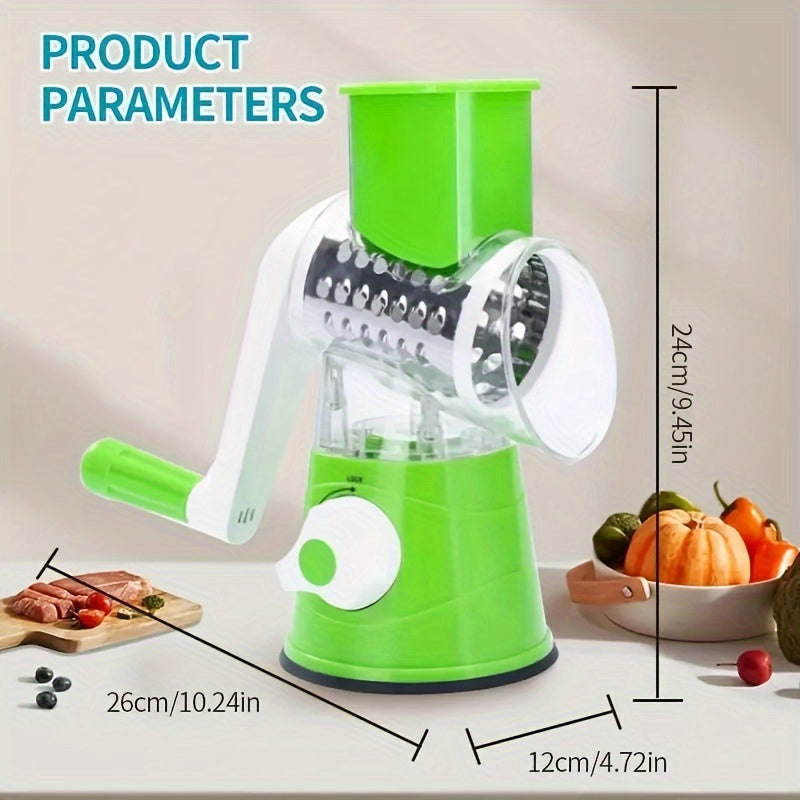 Vegetable Slicer Grater - Efficient Drum Cutter for Fast Shreds