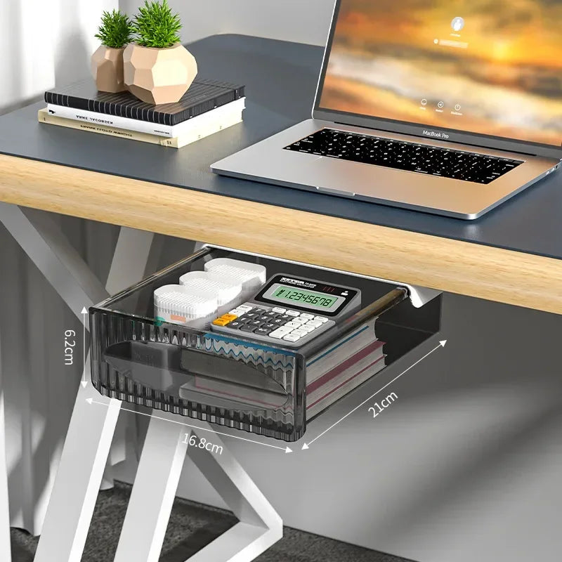 Pull-Out Under Desk Drawer: Invisible Storage Solution