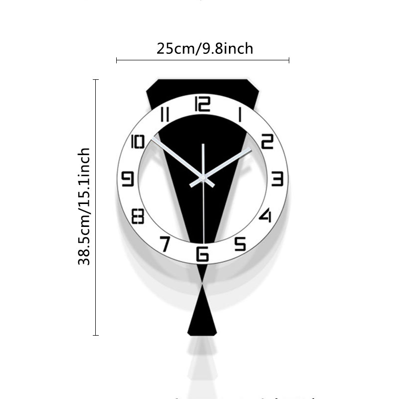 Swinging Wall Clock - Silent Luxury for Home & Restaurant