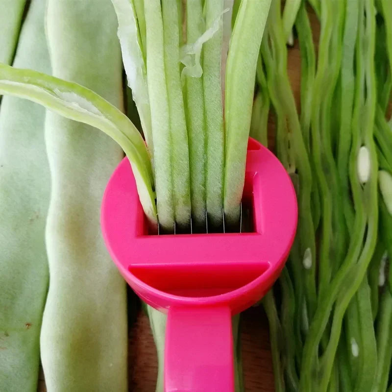 Bean Slicer Cutter - Stainless Steel Kitchen Gadget