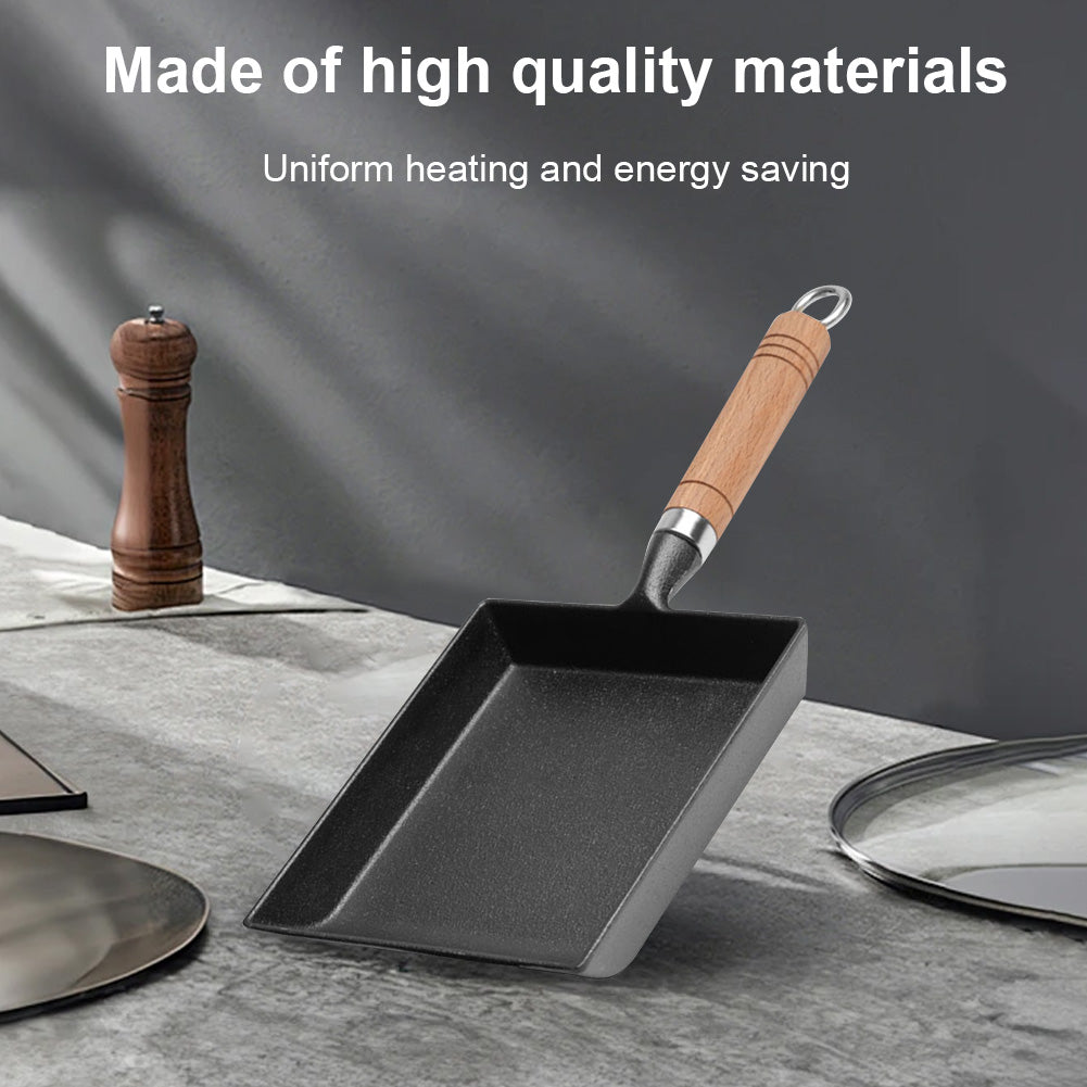 Cast Iron Non-Stick Egg Pan - Japanese Tamagoyaki Fryer