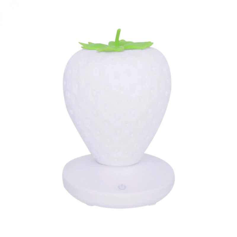 Touch-Sensor LED Strawberry Lamp - USB Rechargeable Night Light