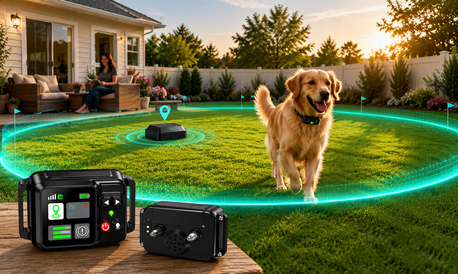 Wireless dog fencing