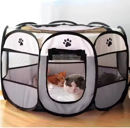 Portable Foldable Pet Playpen for Dogs & Cats