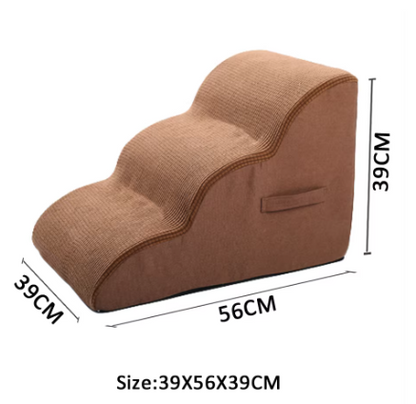 Non-Slip Dog Stairs for Sofa & Bed – High-Density Foam Pet Steps for Small & Medium Dogs