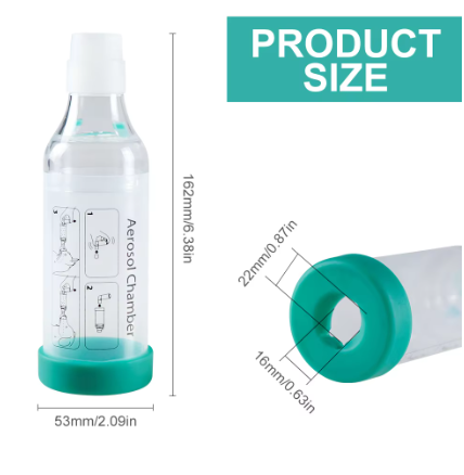 Pet Inhaler Spacer with Silicone Masks – Aerosol Chamber for Dogs & Cats