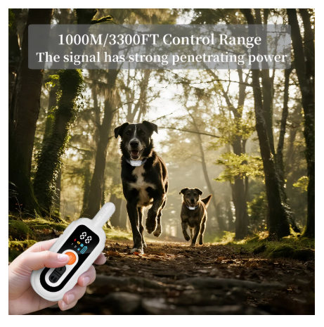 Waterproof Remote Dog Training Collar – Rechargeable Vibration, Beep & Static Training System for Small, Medium & Large Dogs