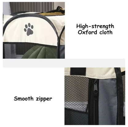 Portable Foldable Pet Playpen for Dogs & Cats