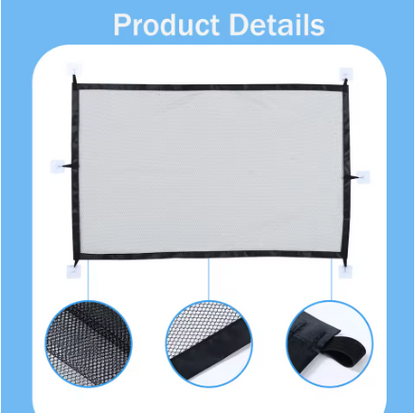Small Pet Safety Gate – Retractable Mesh Dog & Cat Stairway Barrier for Pets Under 20 lbs