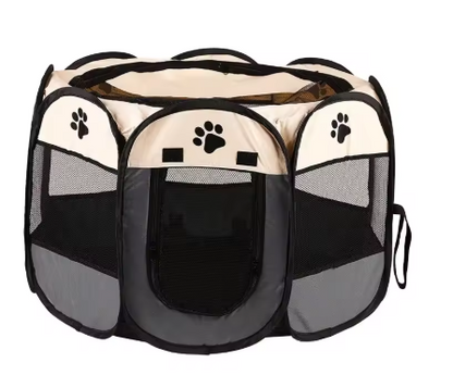 Portable Foldable Pet Playpen for Dogs & Cats