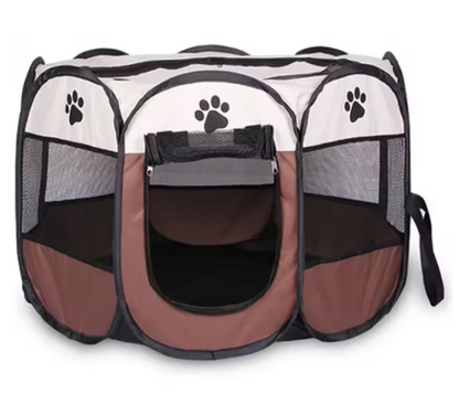 Portable Foldable Pet Playpen for Dogs & Cats