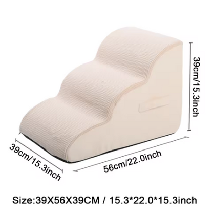 Non-Slip Dog Stairs for Sofa & Bed – High-Density Foam Pet Steps for Small & Medium Dogs
