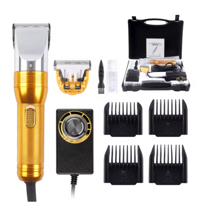 Pet Grooming Clipper – 380W Electric Dog & Cat Hair Trimmer with 4 Cutting Lengths