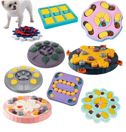 Interactive Dog Puzzle Toy – Slow Feeder & Treat Dispensing IQ Training Game