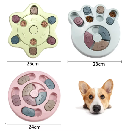 Interactive Dog Puzzle Toy – Slow Feeder & Treat Dispensing IQ Training Game