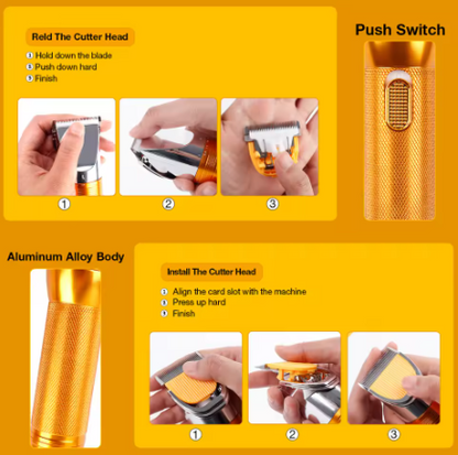 Pet Grooming Clipper – 380W Electric Dog & Cat Hair Trimmer with 4 Cutting Lengths