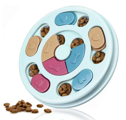 Interactive Dog Puzzle Toy – Slow Feeder & Treat Dispensing IQ Training Game