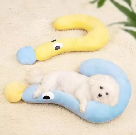 Cozy Pet Neck Support Pillow – Soft Plush Head & Neck Cushion for Small Dogs
