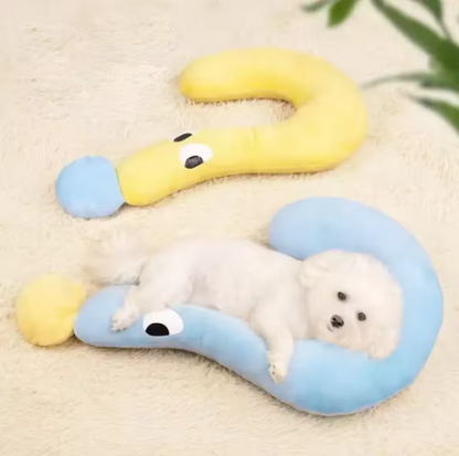 Cozy Pet Neck Support Pillow – Soft Plush Head & Neck Cushion for Small Dogs