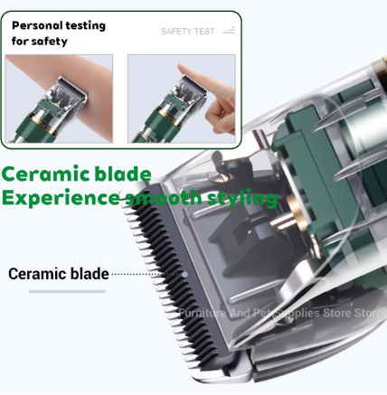 Professional Pet Grooming Clippers – Cordless USB Rechargeable Dog & Cat Hair Trimmer with LED Display