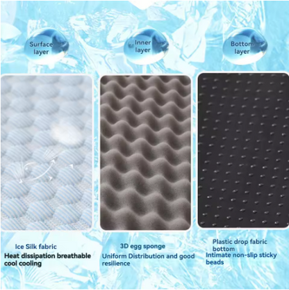 Cooling Pet Bed for Dogs & Cats – Breathable Ice Silk Summer Bed