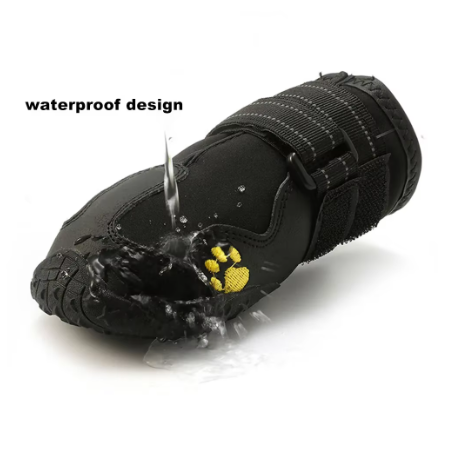 Waterproof Anti-Slip Dog Boots – Protective Outdoor Paw Shoes for Large & Medium Dogs (Set of 4)