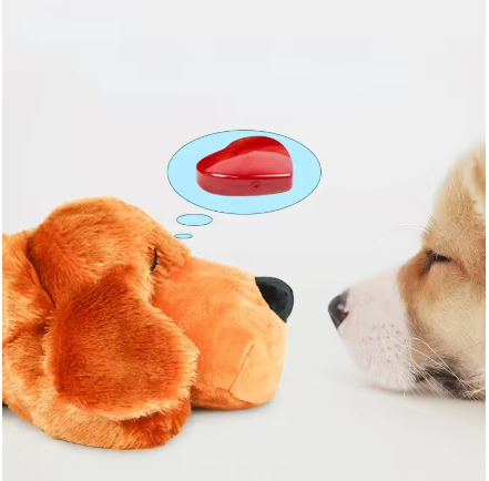 Heartbeat Snuggle Puppy Toy for Dogs – Plush Anxiety Relief Sleep Companion with Simulated Heartbeat