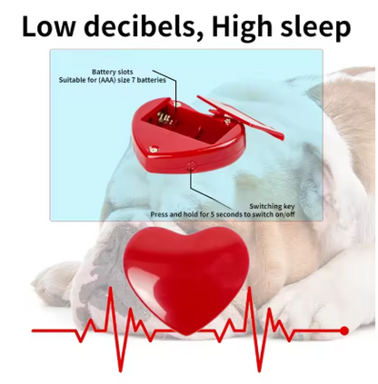 Heartbeat Snuggle Puppy Toy for Dogs – Plush Anxiety Relief Sleep Companion with Simulated Heartbeat